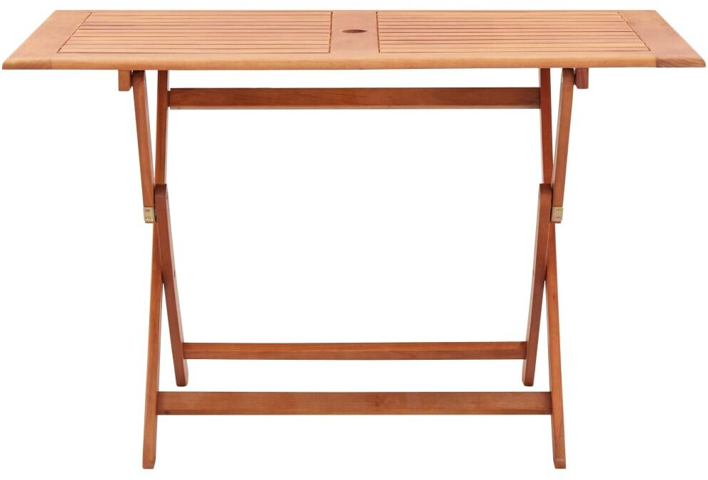 vidaXL Table de jardin pliante eucalyptus 120 x 70 cm