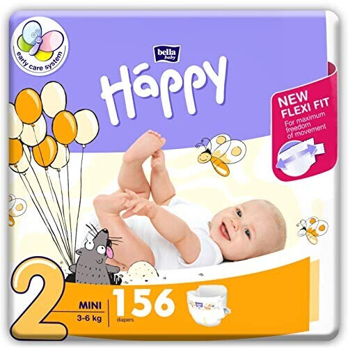 Bella Baby Happy Box Gr. 2 mini (3-6kg) 156 pieces
