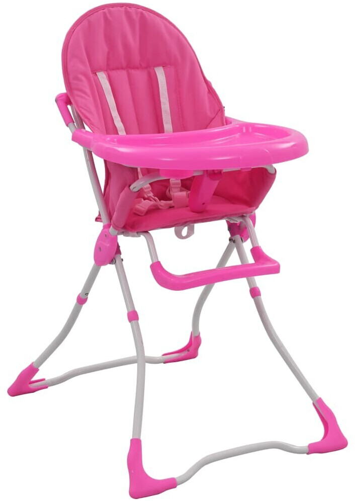 VidaXL Baby high chair pink/white