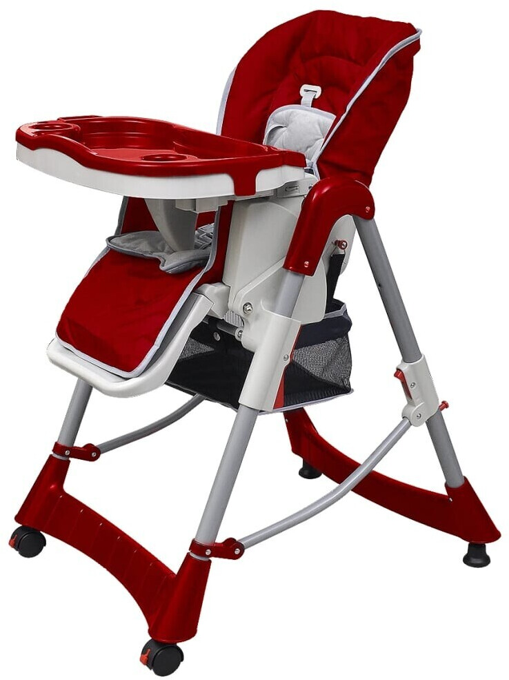 vidaXL Baby high chair deluxe burgundy