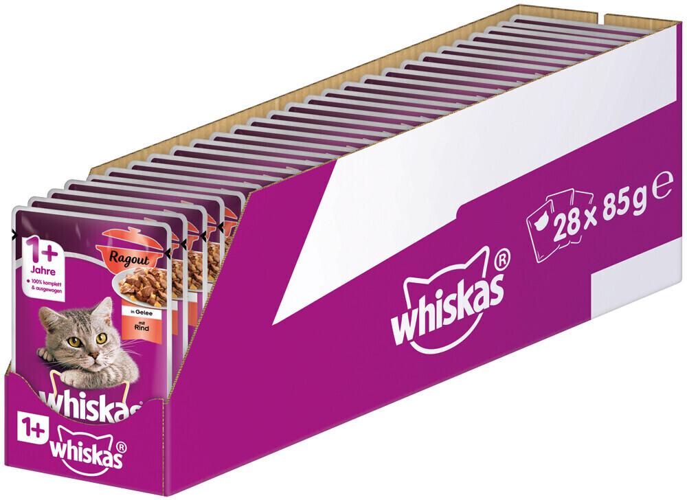 Whiskas Ragout 1+ Ragout Beef 28x85g