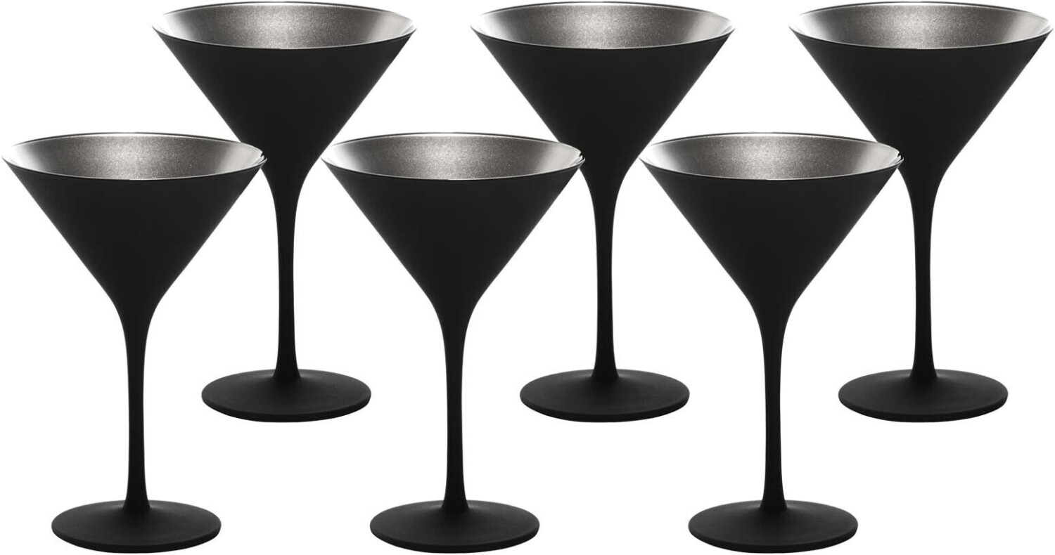Stölzle ELEMENTS Cocktailschale Schwarz-Silber 6er Set ab 59,00 € |  Preisvergleich bei