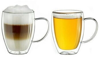 Borosilikatglas, Preisvergleich bei Thermoglas ml, Creano 18,90 Henkel, ab weiß | mit 250 (2-tlg), €