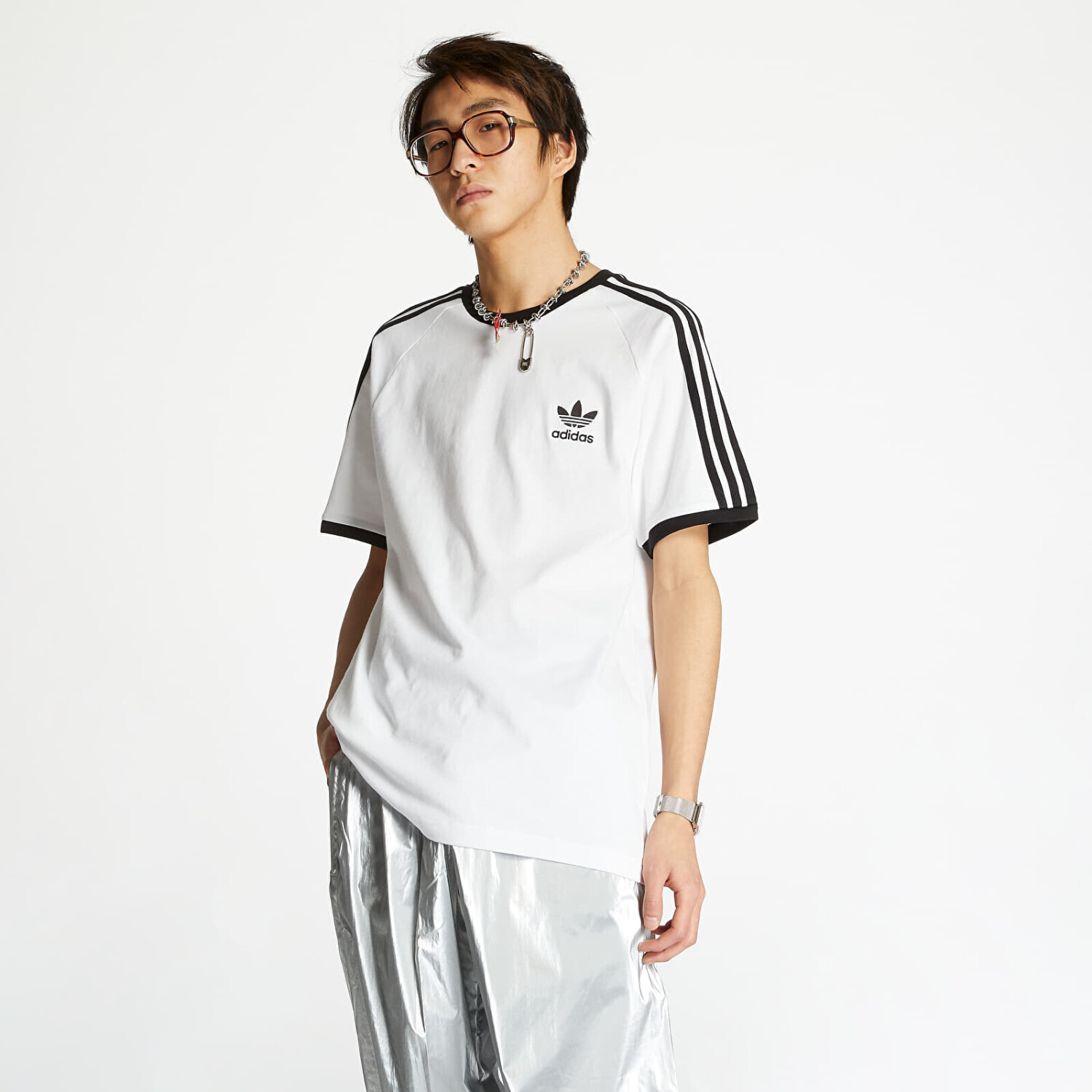 Adidas Adicolor Classics 3-Stripes T-Shirt white au meilleur prix sur idealo.fr