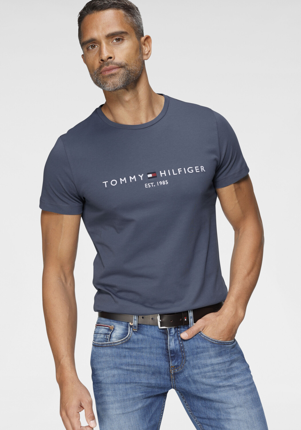 Tommy hilfiger indigo shirt store
