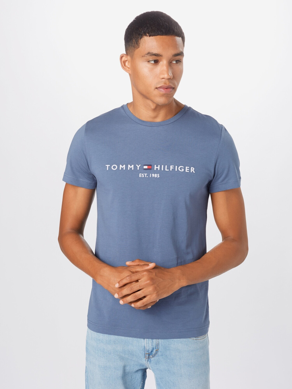 Tommy Hilfiger Logo T Shirt MW0MW11797 faded indigo a 49 90