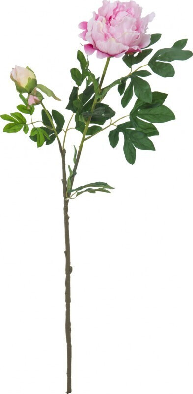 Europalms Branche de pivoine rose – 100cm