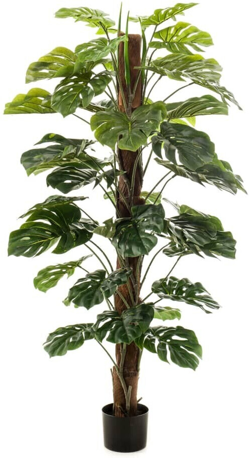 Emerald Monstera artificiel sur poteau - 150 cm