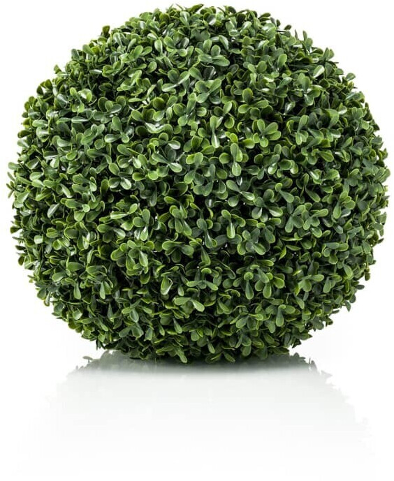 Emerald Boule de buis artificiel verte - 28 cm