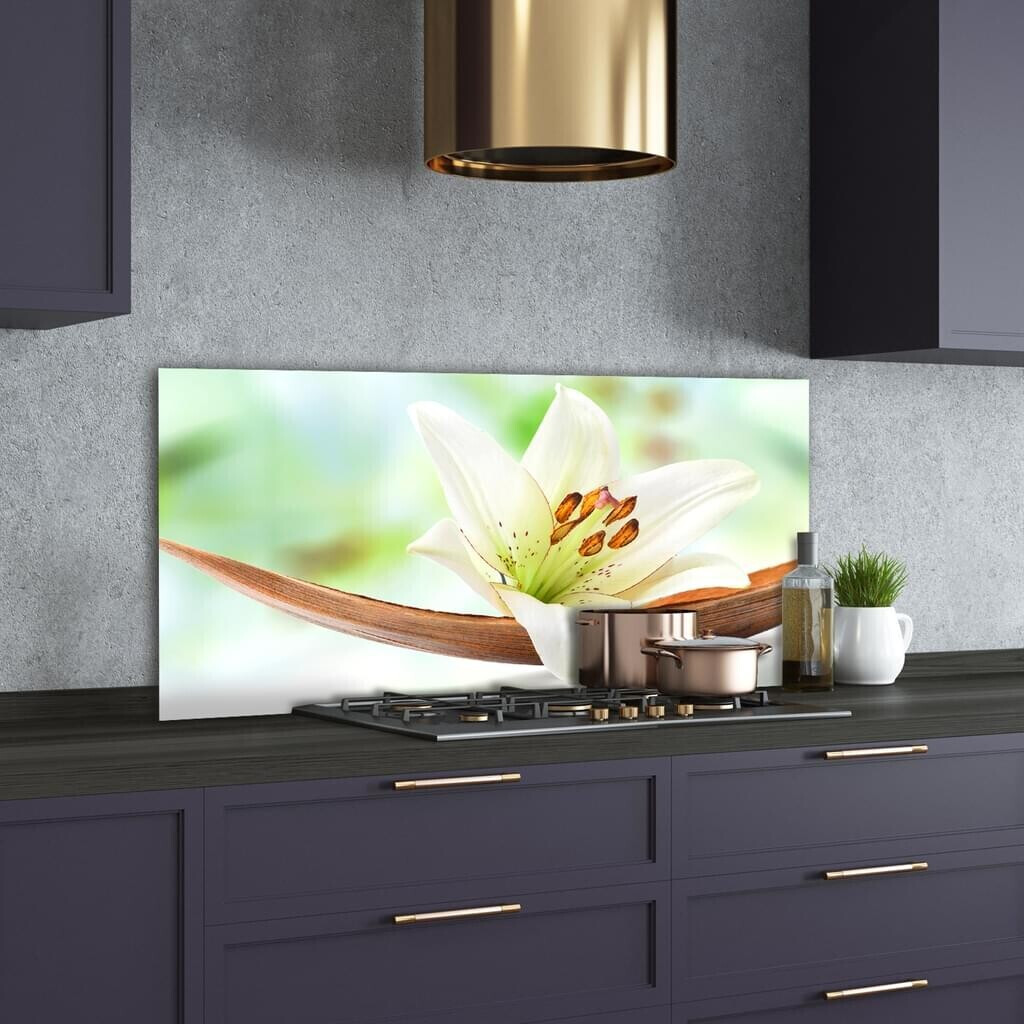 Tulup Küchenrückwand Spritzschutz aus Glas 140x70 Deko