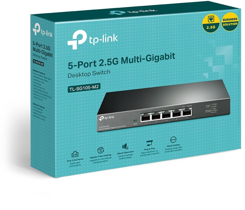 Switch Ethernet TPLINK TLSG105 metal 5 ports RJ45 gigabit au meilleur prix