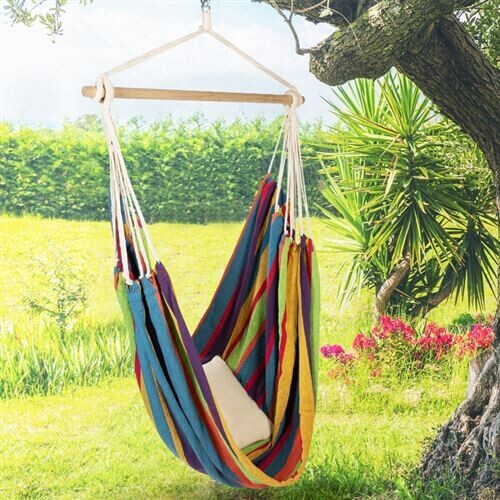 IDMarket Hamac chaise multicolore