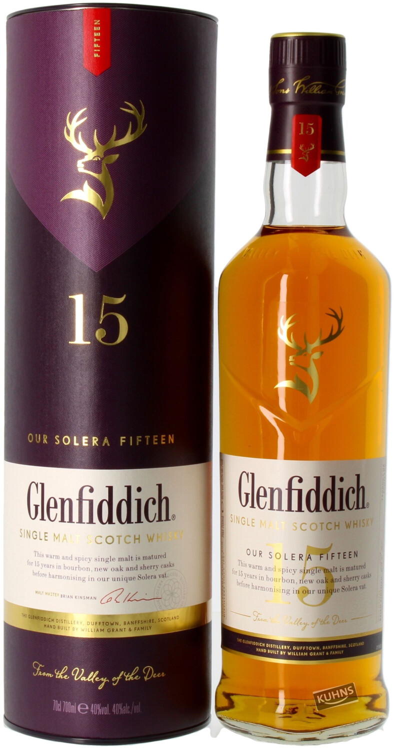 Glenfiddich 15 Jahre Our Solera Fifteen 0,7l 40% (New Design)