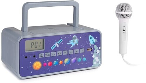 Auna Kidsbox Zoo CD Boombox Space Design