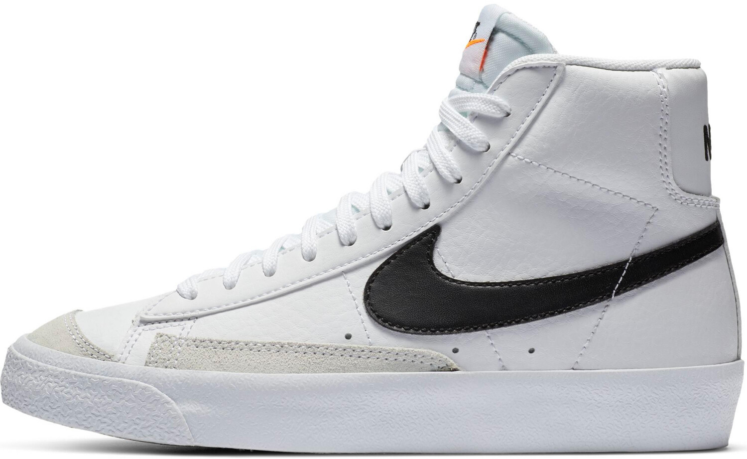 nike blazer mid 77 white black team orange