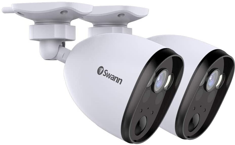 Swann Spotlight Motion Security Camera with 2-Way Audio - Twin Pack