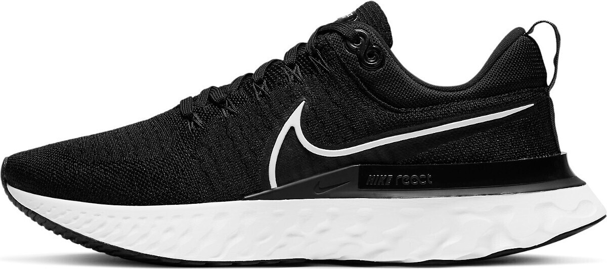 mens black and white nike react
