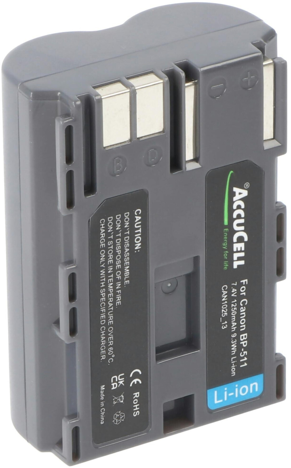 AccuCell Battery Replacement for Canon BP-511/BP-511A