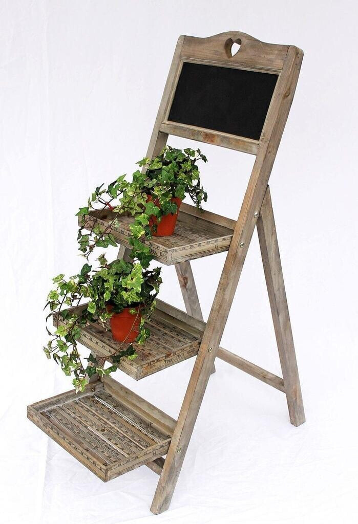 DanDiBo Échelle Shabby Chic avec tableau noir 110 cm (912061)