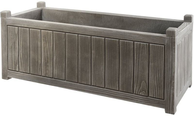 EDA Jardinière rectangulaire - gris – 90L