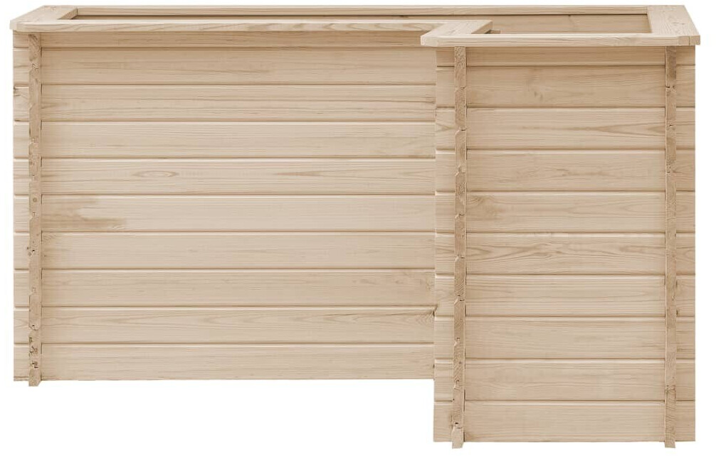 vidaXL Jardinière en bois de pin 150 x 150 x 80 cm