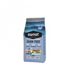 Ownat Grain Free Prime Chien senior poulet/dinde (14 kg)