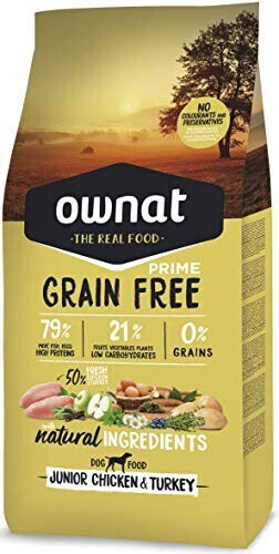 Ownat Grain Free Prime Chien junior poulet/dinde (3 kg)