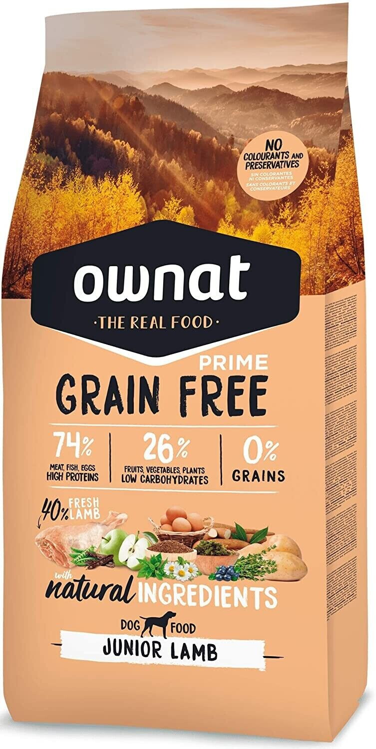 Ownat Grain Free Prime Chien junior agneau