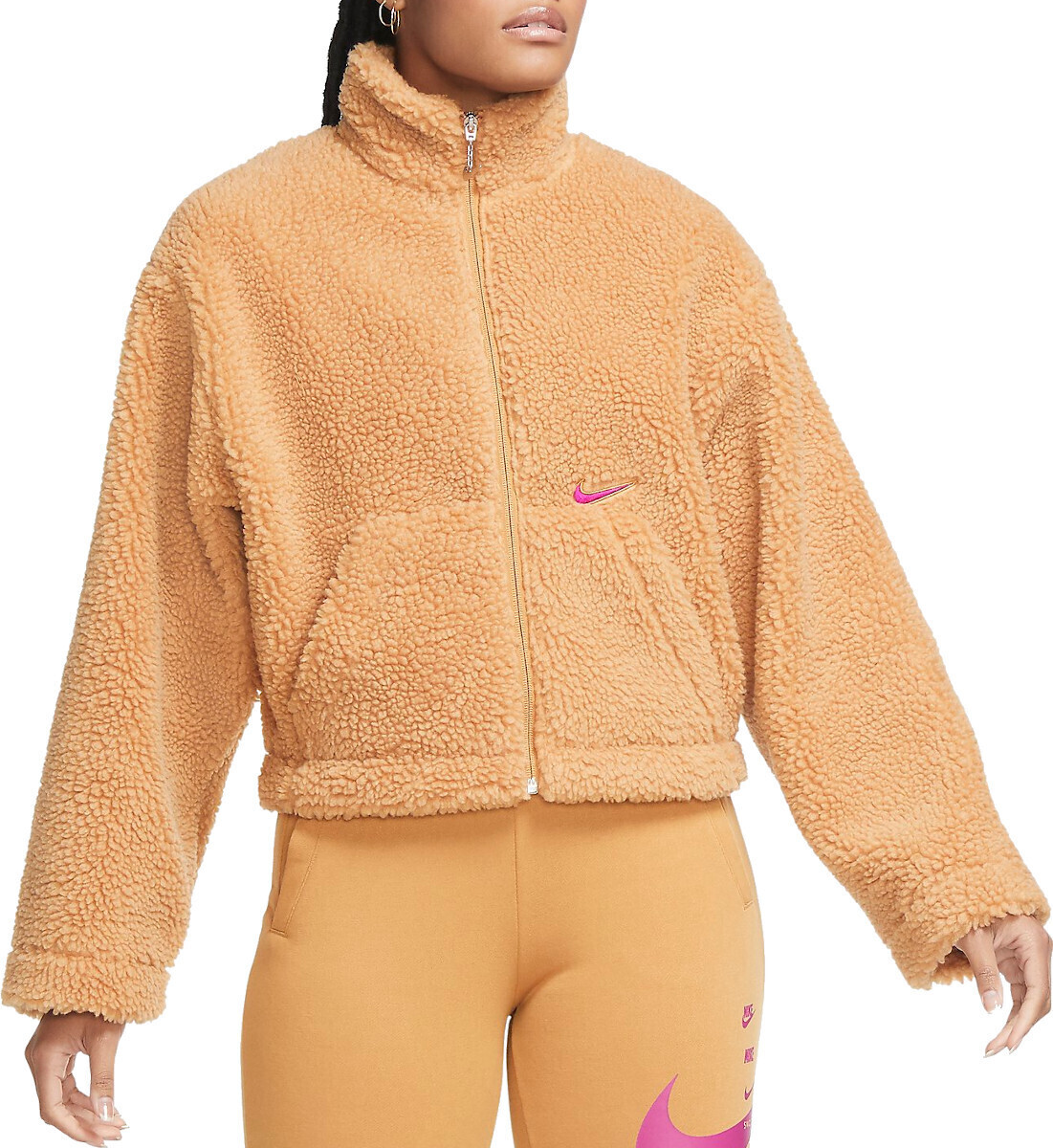 Nike teddy hoodie clearance
