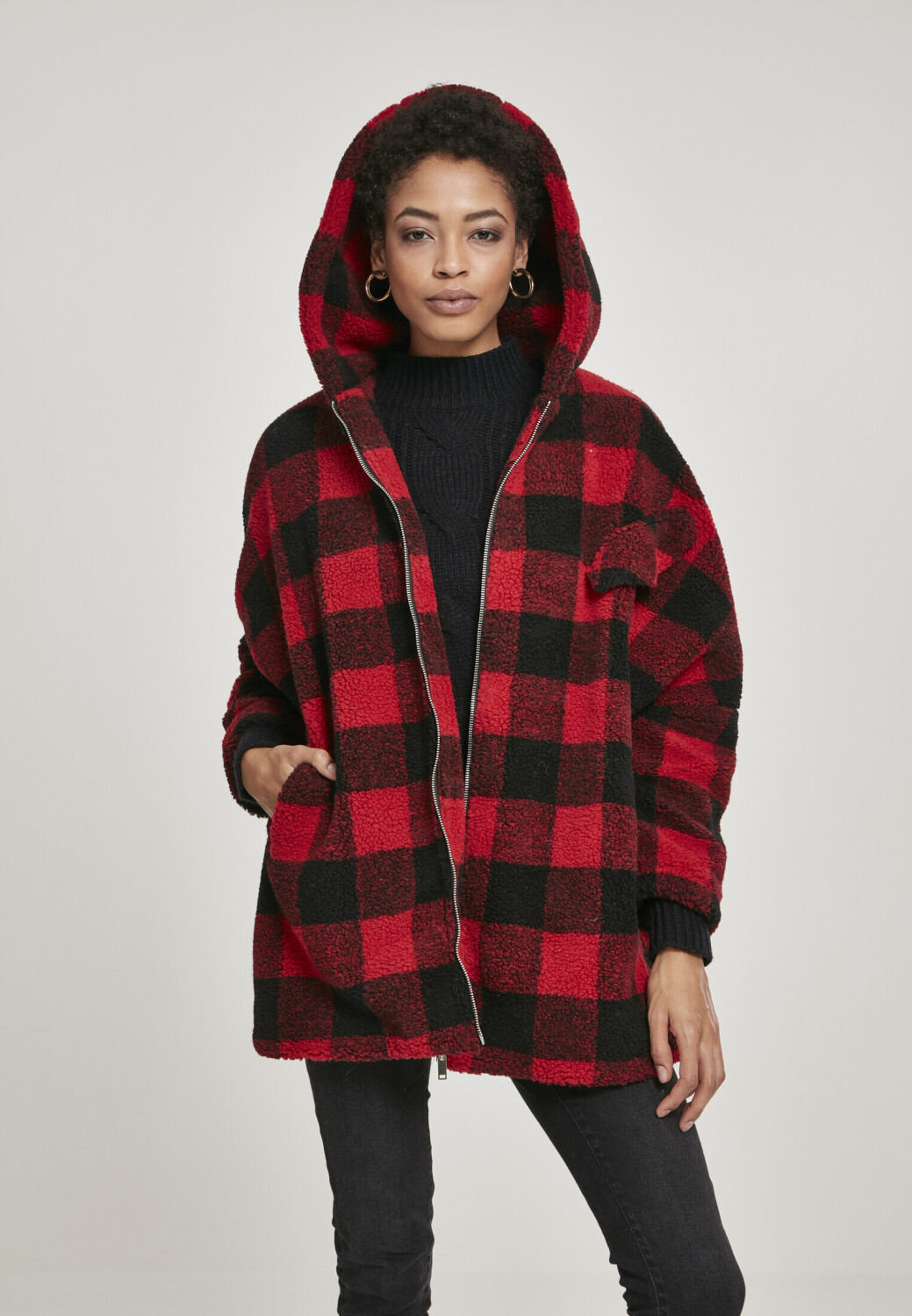 Urban classics sherpa hoodie on sale