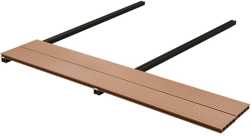 vidaXL Panneaux de terrasse WPC marron (10 m²)
