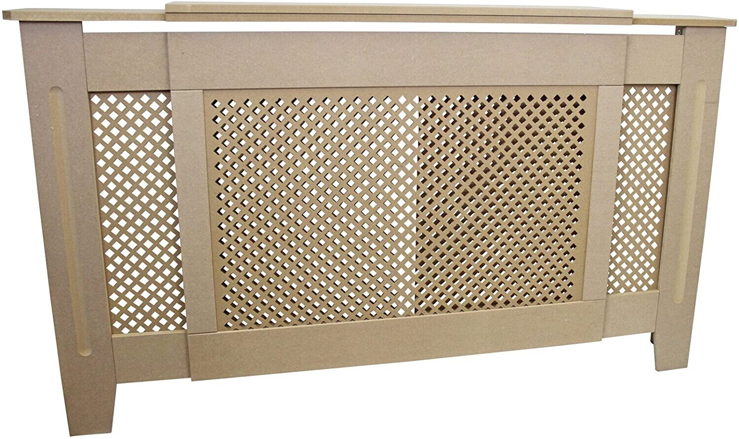 MonsterShop Adjustable Radiator Cover, Wood Lattice