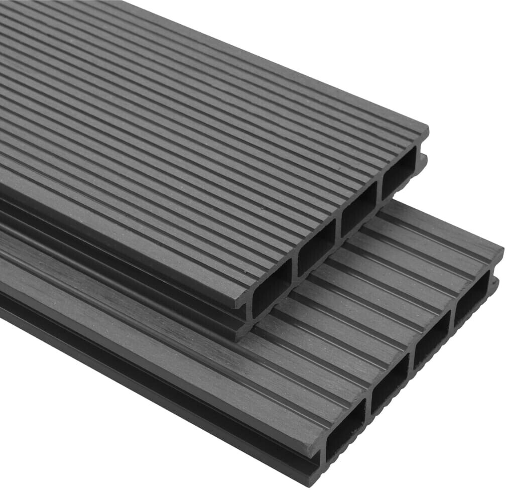 vidaXL Lames de terrasse WPC gris (26 m²)
