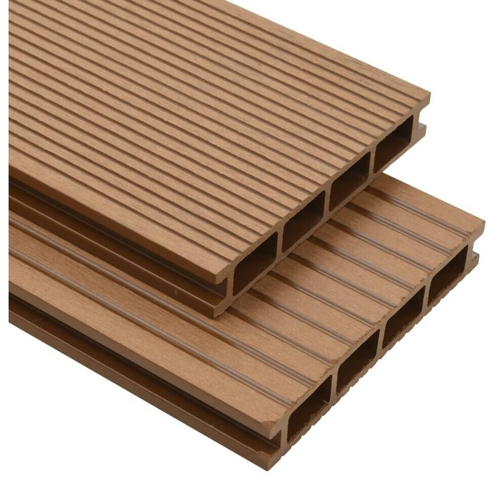 vidaXL Panneaux de terrasse WPC teck (15 m²)