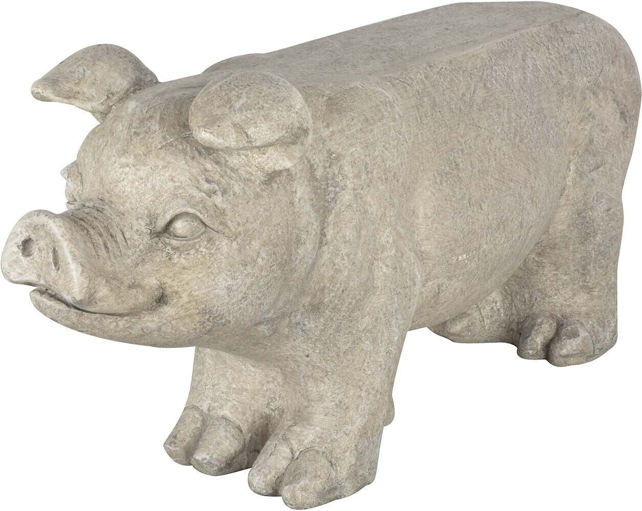 Esschert Banc en pierre cochon