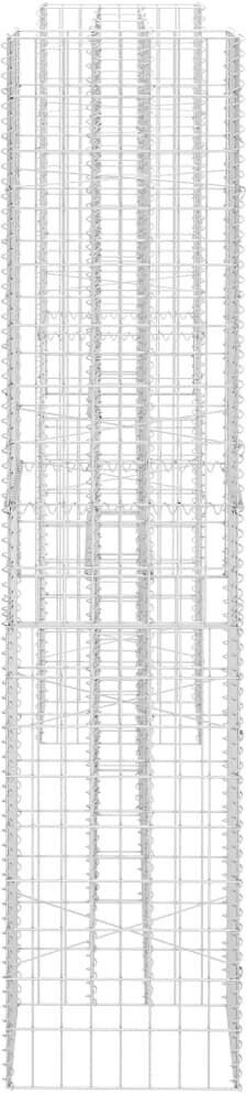 vidaXL Jardinière à gabion H en acier 260 x 40 x 180 cm