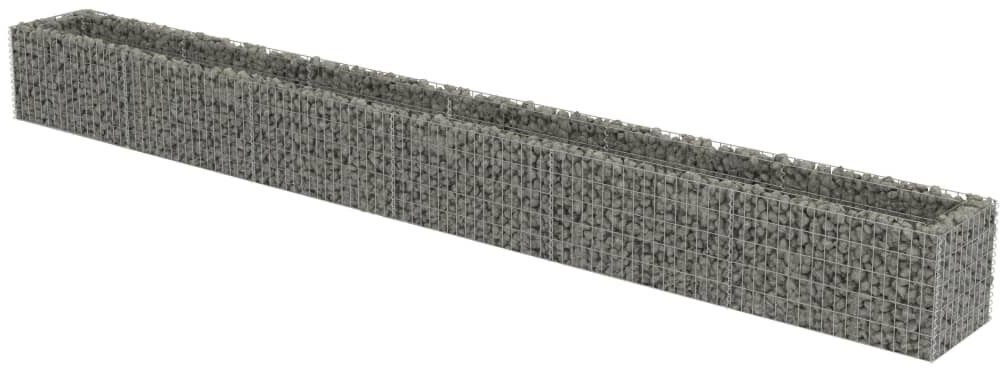 vidaXL Jardinière à gabion acier galvanisé 540 x 50 x 50 cm