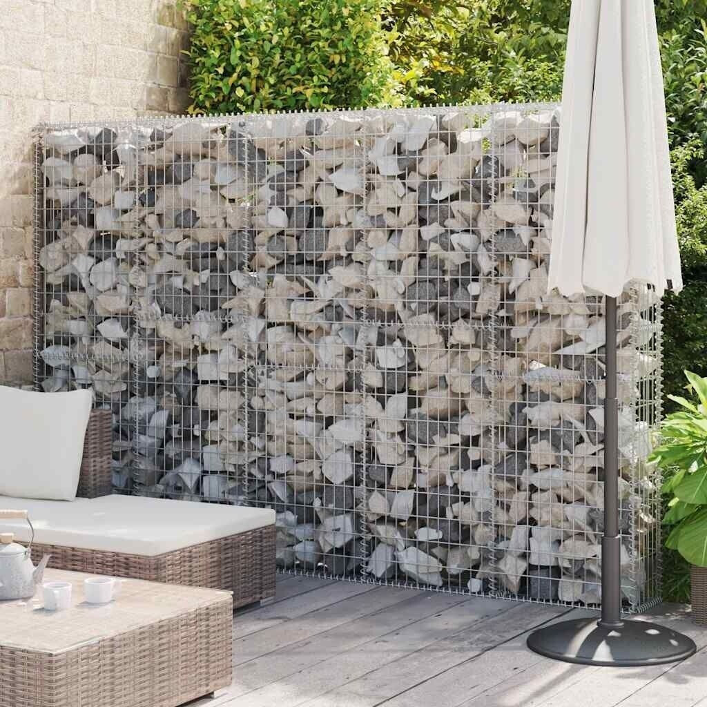 vidaXL Mur en gabion avec couvercles acier galvanisé 300 x 30 x 200 cm