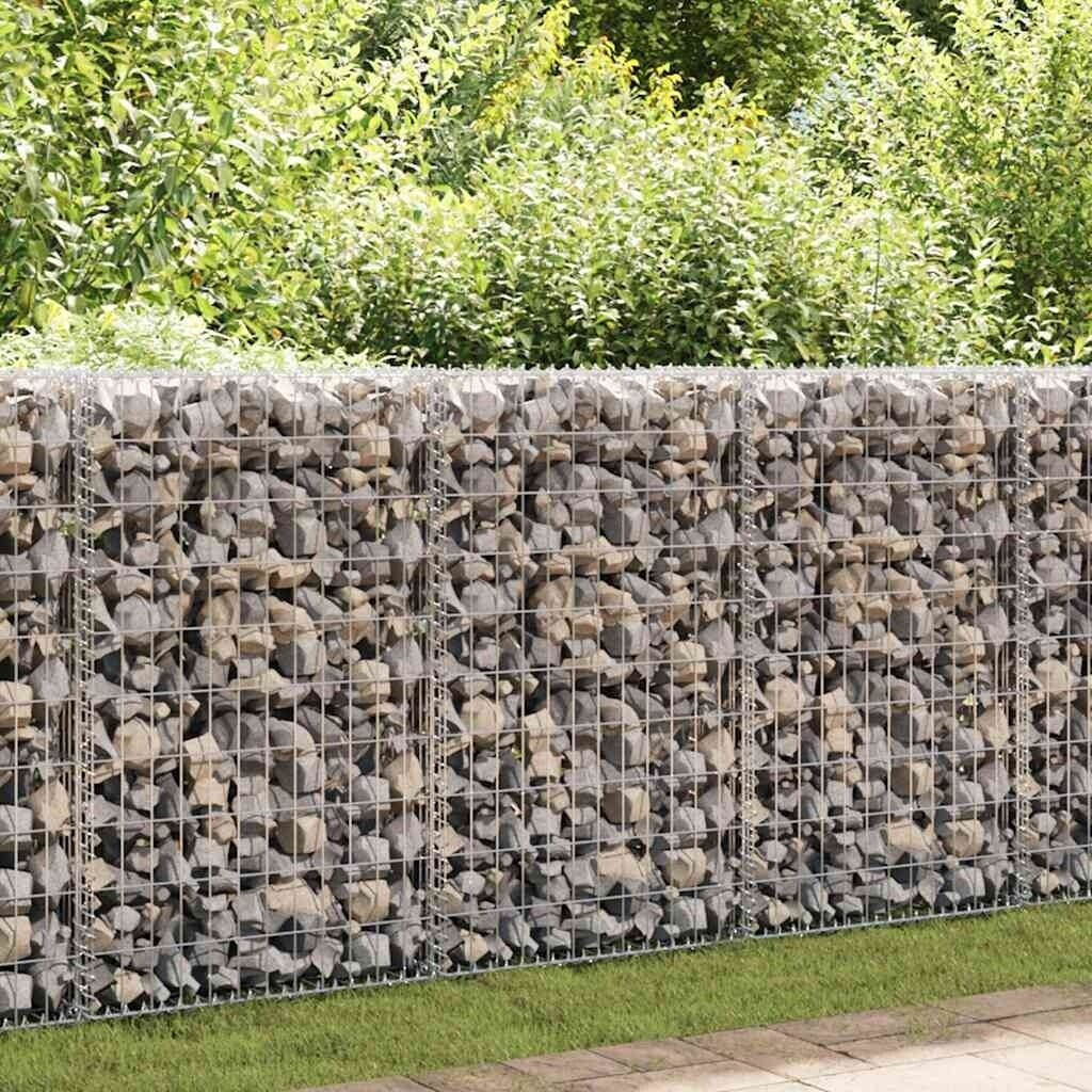 vidaXL Panier de gabion acier galvanisé 200 x 50 x 100 cm