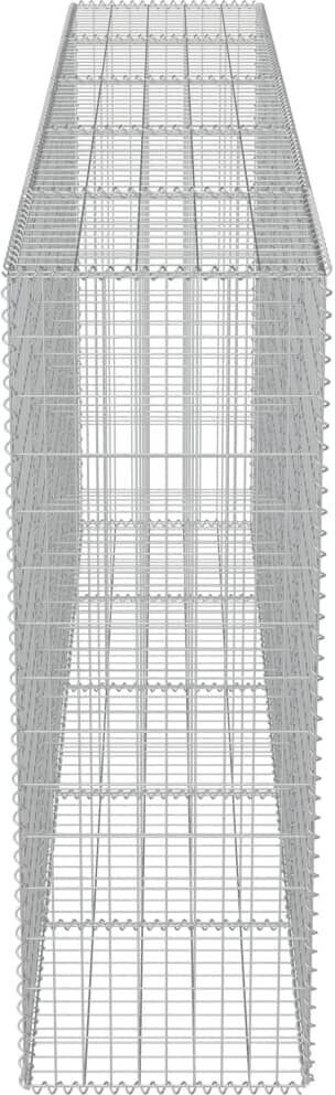 vidaXL Mur en gabion avec couvercles acier galvanisé 300 x 50 x 150 cm