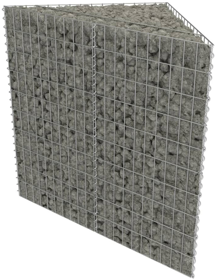 vidaXL Jardinière à gabion acier galvanisé 75 x 75 x 100 cm