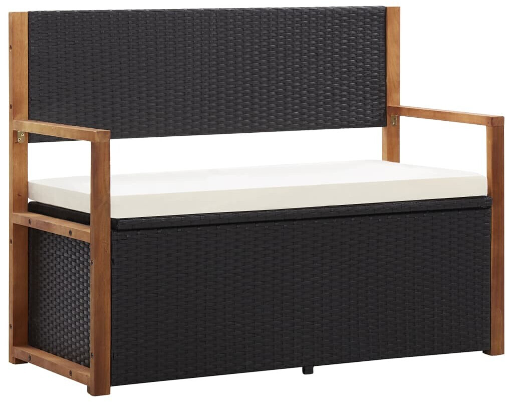 VidaXL Banc en résine avec coussin 110 cm