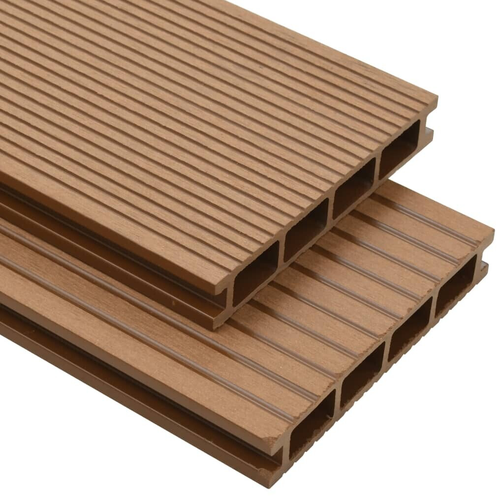 vidaXL Panneaux de terrasse WPC 2.2m teck (26 m²)