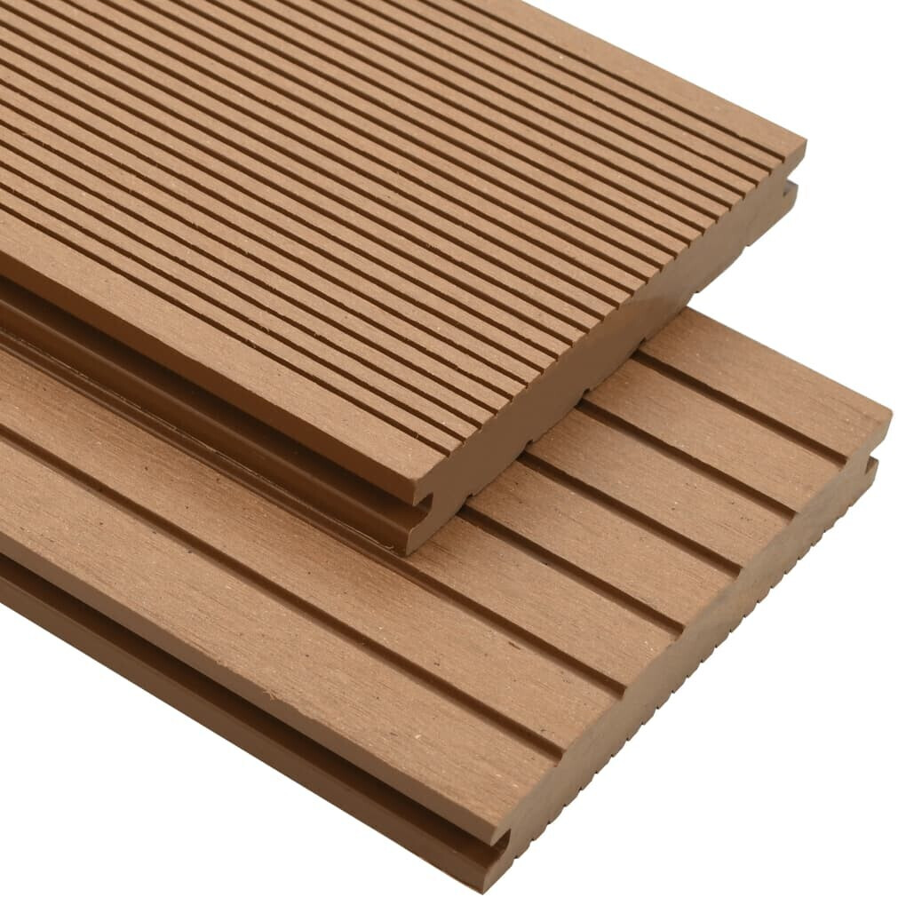 vidaXL Panneaux de terrasse WPC 2.2m teck (10 m²)