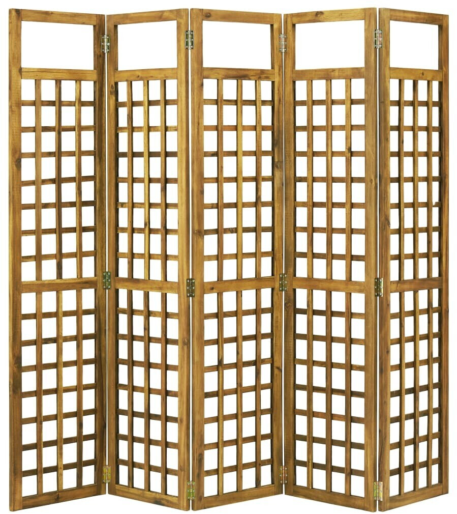 VidaXL Cloison de séparation à 5 panneaux 2m x 1,7m