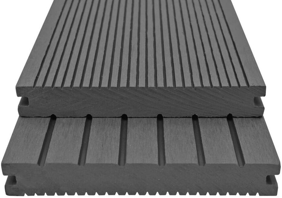vidaXL Panneaux de terrasse WPC 4m gris