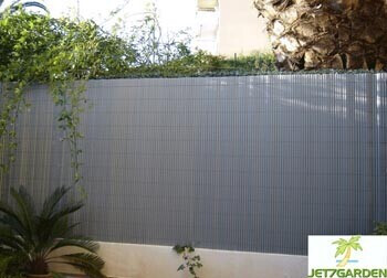 Jet7garden Canisse en PVC gris perle 1,8m x 3m