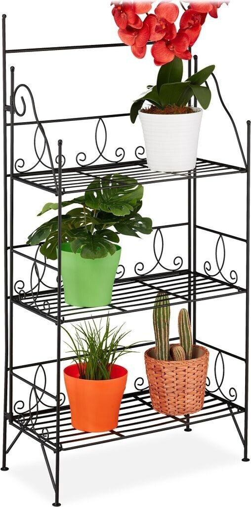 Relaxdays Étagère à fleurs métal pliable (10030848)