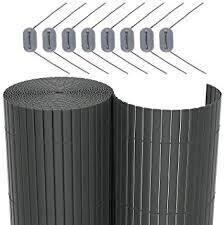 Catral Canisse en PVC gris anthracite 1m x 3m