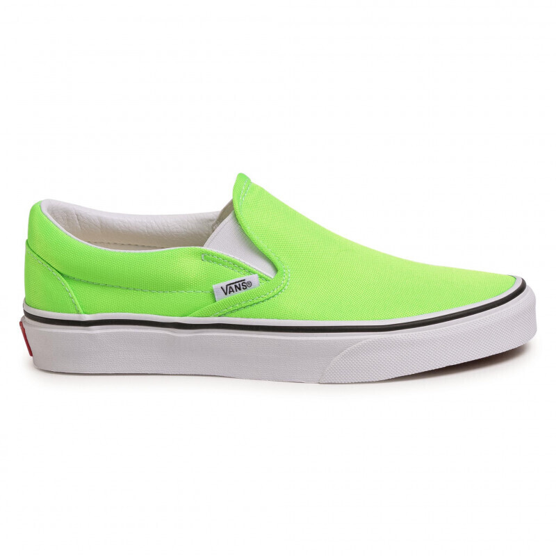 Neon green slip on vans hot sale